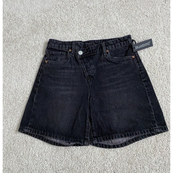 Blank NYC Shorts Denim Women Size 26 Black EBC - Picture 5 of 16
